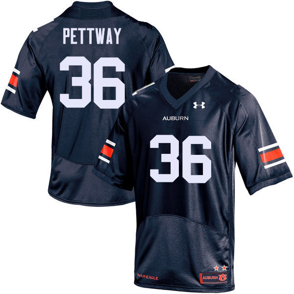 Auburn Tigers Men's Kamryn Pettway #36 Navy Under Armour Stitched College NCAA Authentic Football Jersey KMY0174DU